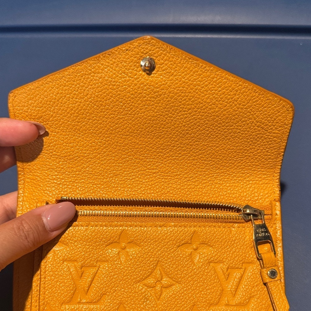 Louis Vuitton Mustard Yellow Embossed Wallet - Picture 8 of 8
